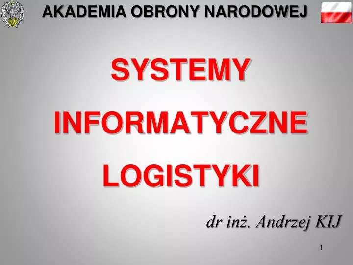 systemy informatyczne logistyki