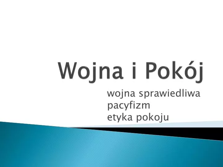 wojna i pok j