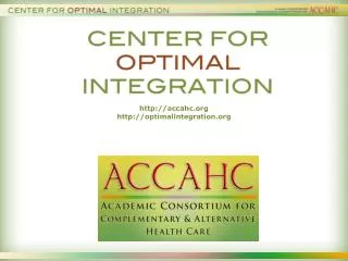 accahc optimalintegration