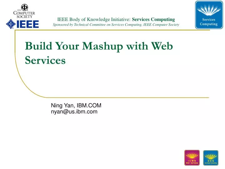 build your mashup with web services
