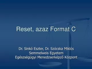 reset azaz format c