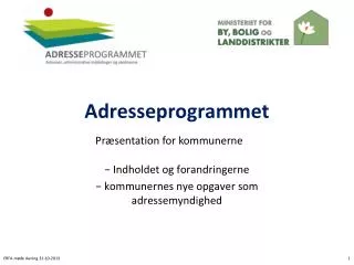 Adresseprogrammet