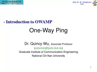 One-Way Ping