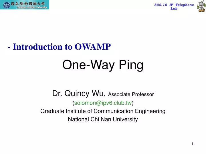 one way ping