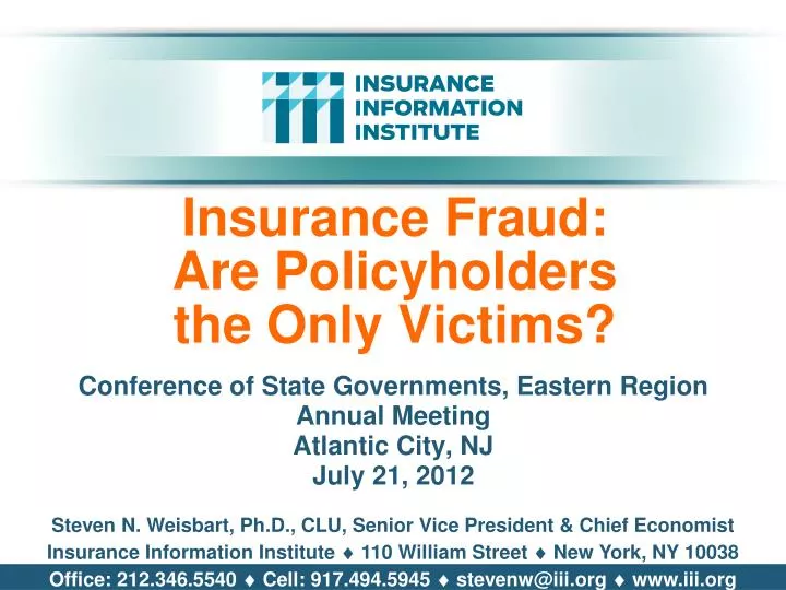 insurance fraud are policyholders the only victims