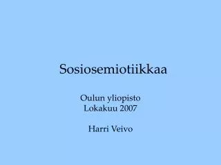 sosiosemiotiikkaa