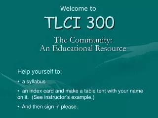 TLCI 300