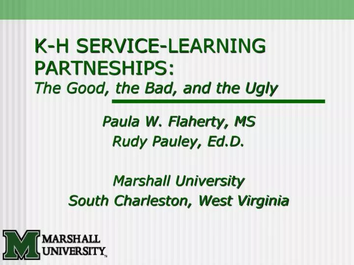 k h service learning partneships the good the bad and the ugly