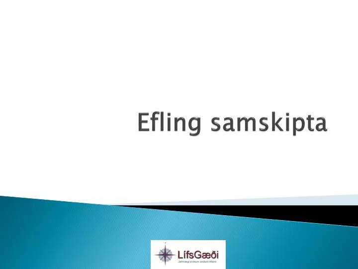 efling samskipta