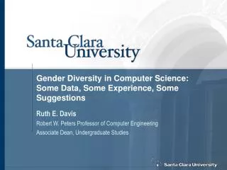 Gender Diversity in Computer Science: Some Data, Some Experience, Some Suggestions