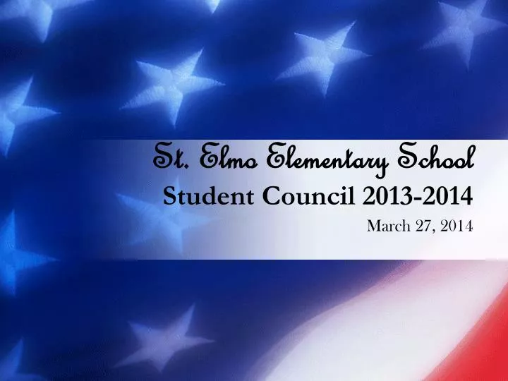 st elmo elementary school student council 2013 2014