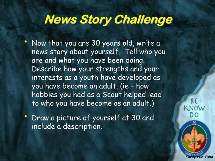 news story challenge