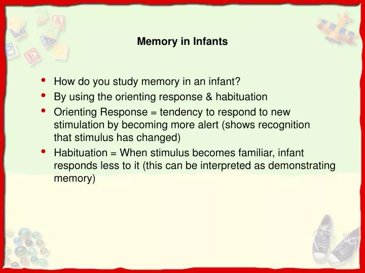 memory in infants