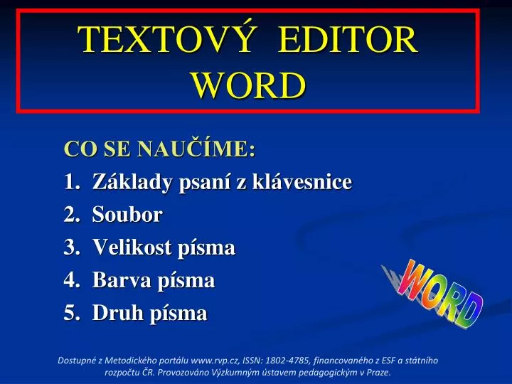 textov editor word