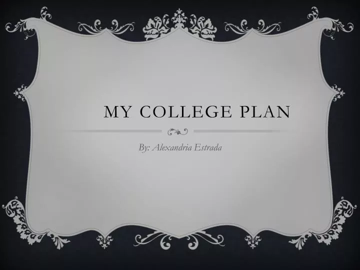 my college plan