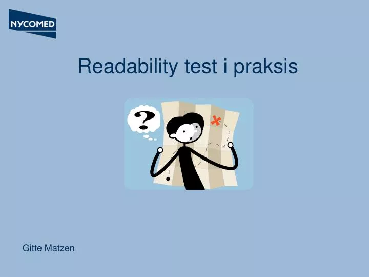 readability test i praksis