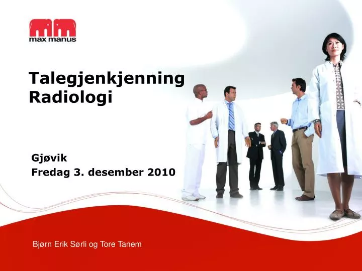 talegjenkjenning radiologi