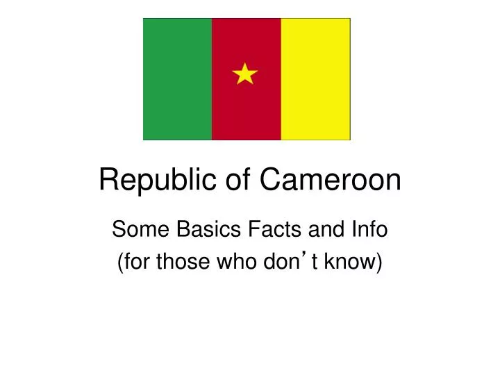 republic of cameroon