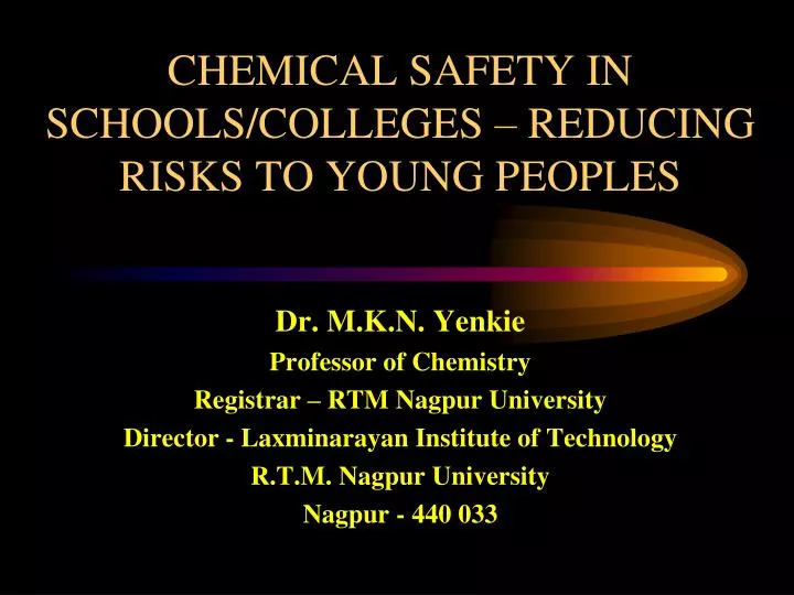 chemical safety in schools colleges reducing risks to young peoples
