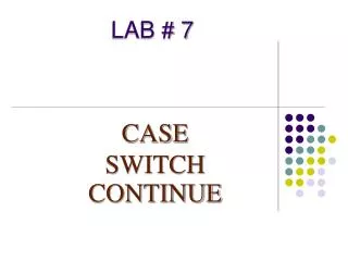 lab 7