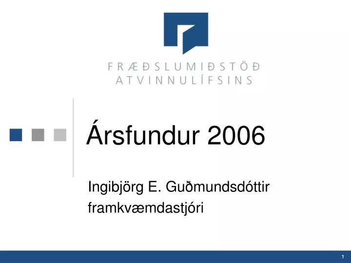rsfundur 2006