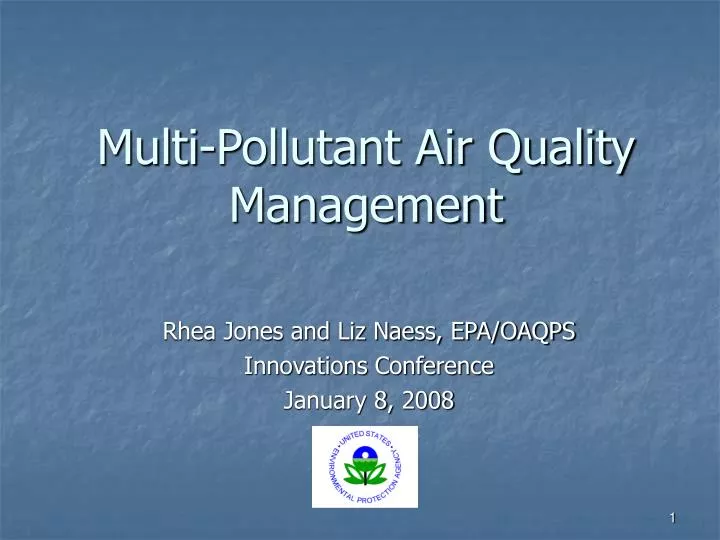 multi pollutant air quality management
