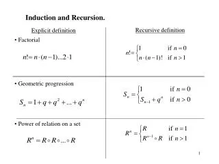 Induction and Recursion.