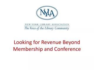 Looking for Revenue Beyond Membership and Conference
