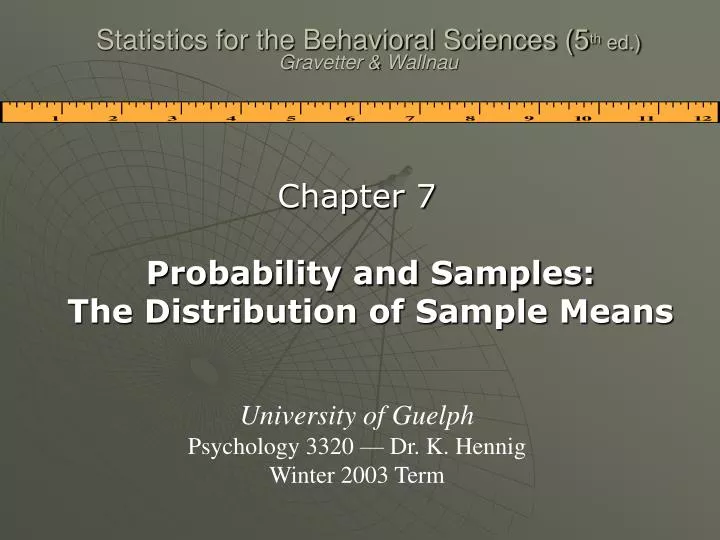 statistics for the behavioral sciences 5 th ed gravetter wallnau