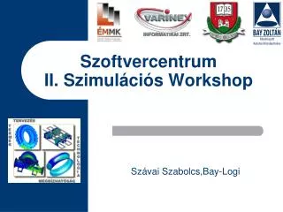 szoftvercentrum ii szimul ci s workshop