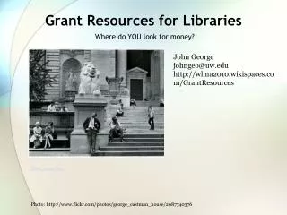 Grant Resources for Libraries
