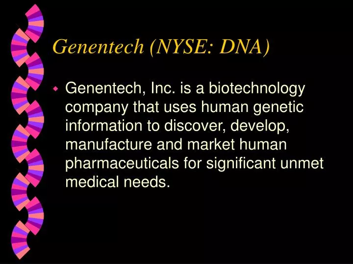 genentech nyse dna