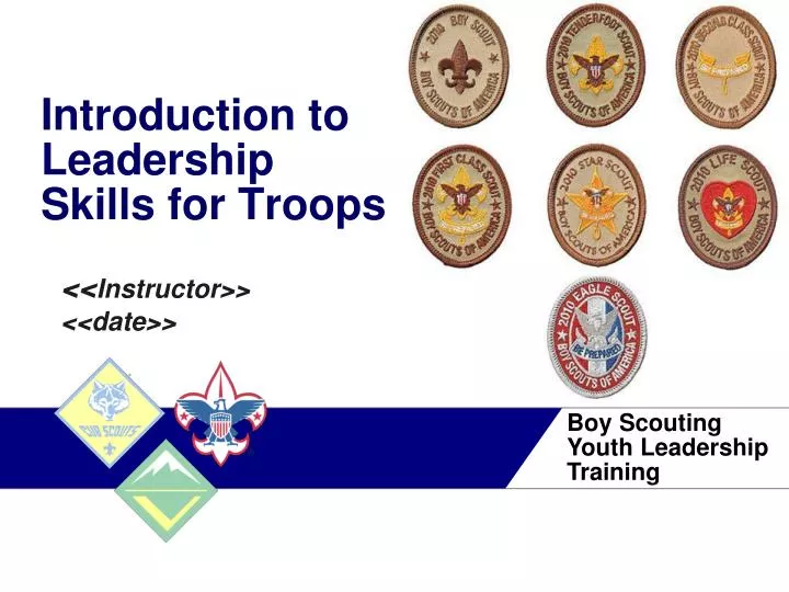 introduction to leadership skills for troops