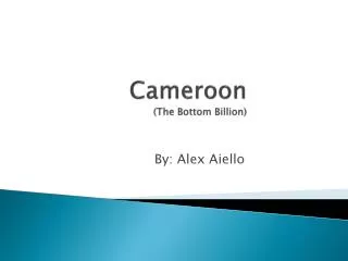 Cameroon (The Bottom Billion)