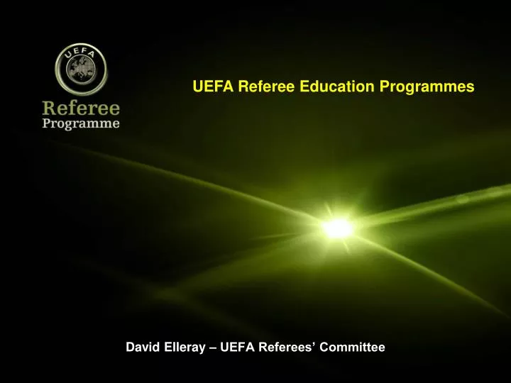 david elleray uefa referees committee