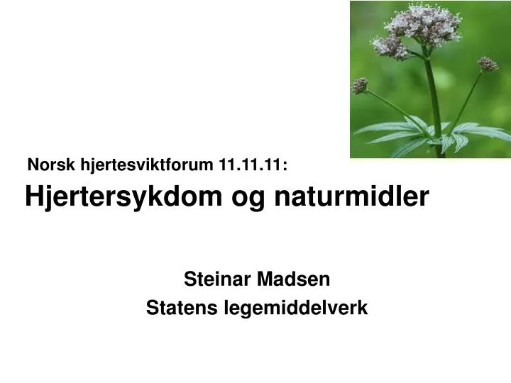 hjertersykdom og naturmidler