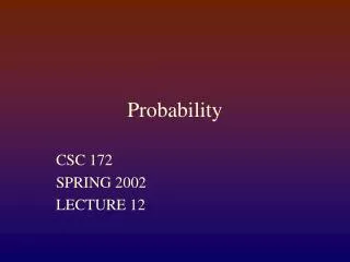 Probability