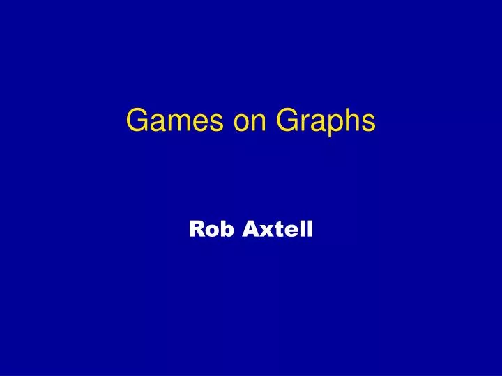 games on graphs