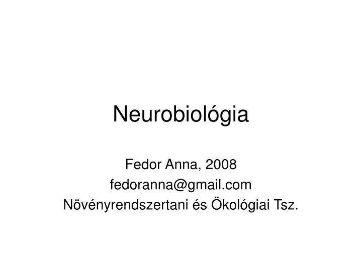 neurobiol gia