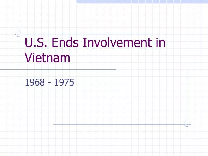 u s ends involvement in vietnam