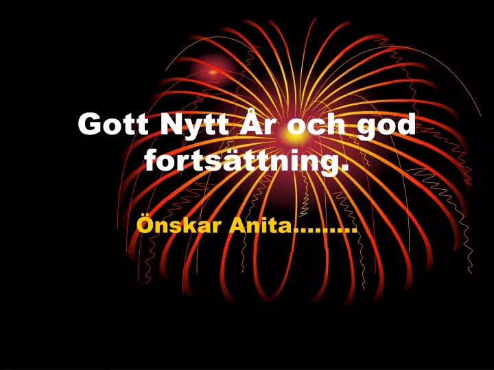 gott nytt r och god forts ttning