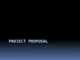 Project Proposal