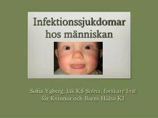 infektionssjukdomar hos m nniskan