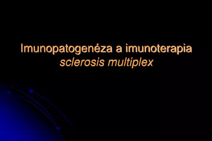 imunopatogen za a imunoterapia sclerosis multiplex