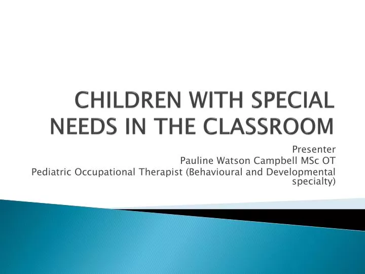 children with special needs in the classroom