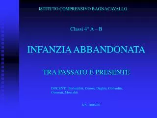 infanzia abbandonata