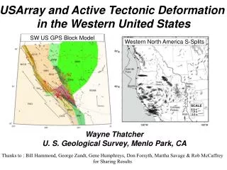 USArray and Active Tectonic Deformation in the Western United States