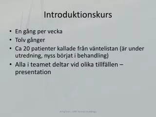 introduktionskurs
