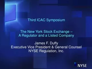 Third ICAC Symposium