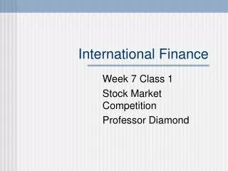 International Finance